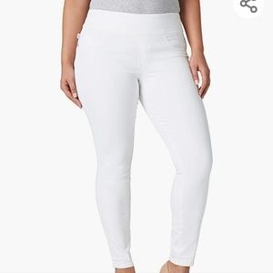 Sz 10 pull-on white jeans